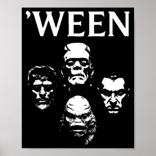 Affiche Film d'horreur Halloween Clic Costume de monstre F