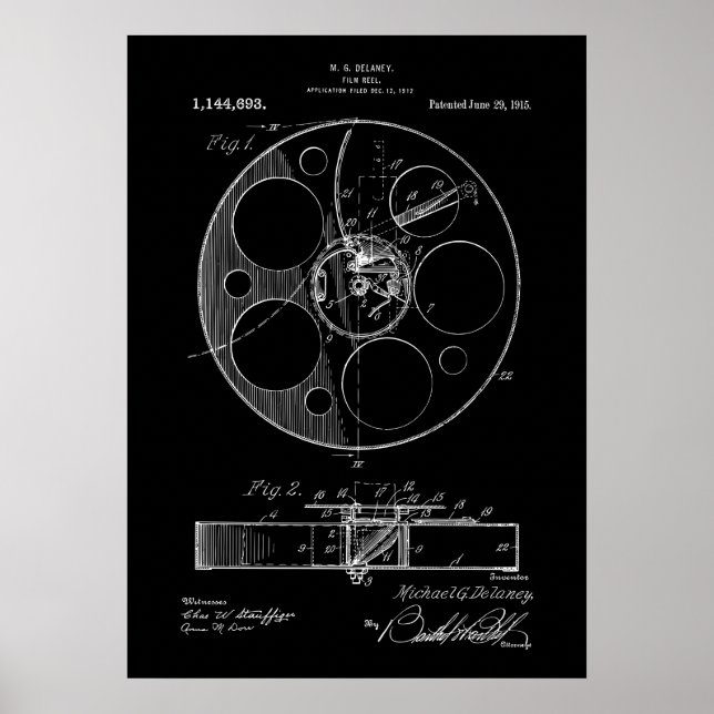 Affiche Film Reel brevet (Devant)