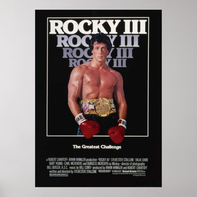 AFFICHE FILM ROCKY III (Devant)