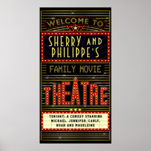 Affiche Film Theatre Marquee Home Cinéma   Nom Long V2