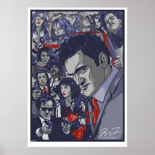 Affiche Filmographie de Quentin Tarantino
