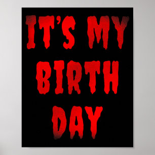Affiche Films d'horreur drôles d'anniversaire pour enfants