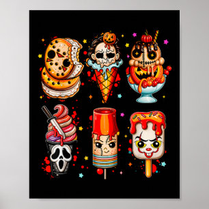Affiche Films d'horreur Glace d'été d'Halloween