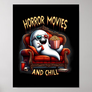 Affiche Films Et Chill Éffrayant Halloween Ghost Movie Lov
