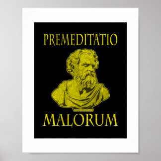 Affiche Filosofía Estoica (Estoicismo). Frase en Latín.