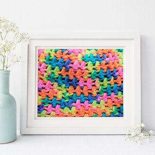 Affiche Fils de crochet colorés