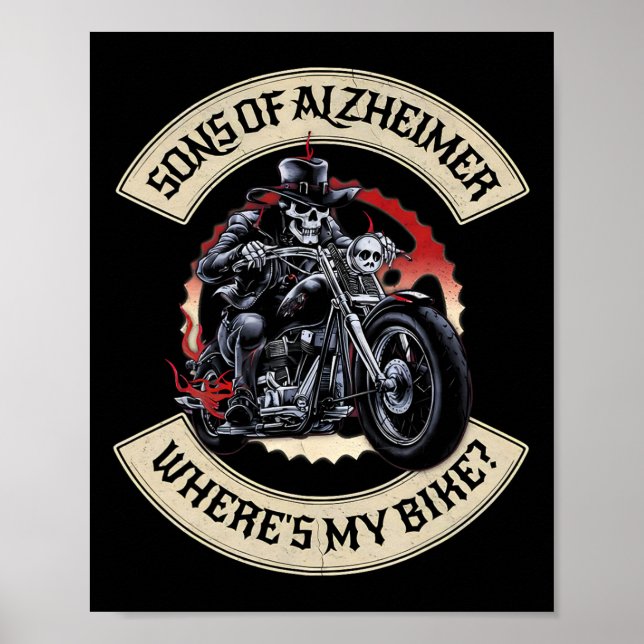 Affiche Fils de Heimerheimer Où est mon vélo Grumpy Vieux  (Devant)