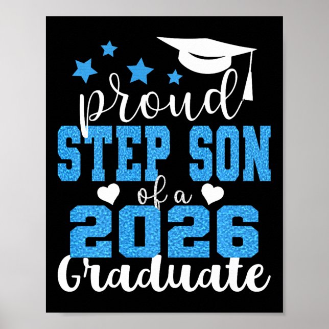 Affiche Fils de step très fier de la promotion 2026 diplôm (Devant)