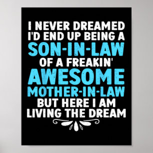 Affiche Fils En Droit Art De Mère En Droit Pour Hommes Gar