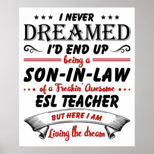 Affiche Fils En Droit De L'Enseignant Awesome ESL