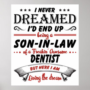 Affiche Fils En Droit D'Un Dentiste Awesome