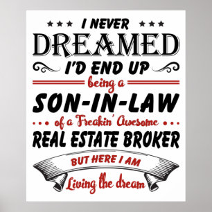 Affiche Fils En Droit D'Un Magnifique Courtier Immobilier