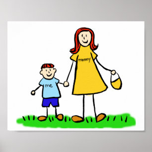 Affiche Fils et mère Personnalités personnalisées Personna