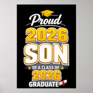 Affiche Fils fier d'un diplômé de la promotion 2026 remise