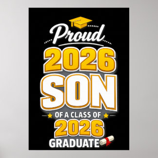 Affiche Fils fier d'un diplômé de la promotion 2026 remise
