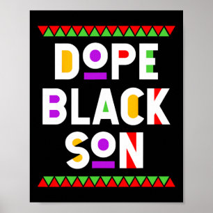 Affiche Fils Noir Drogue Afro-Américain Mois de l'Histoire