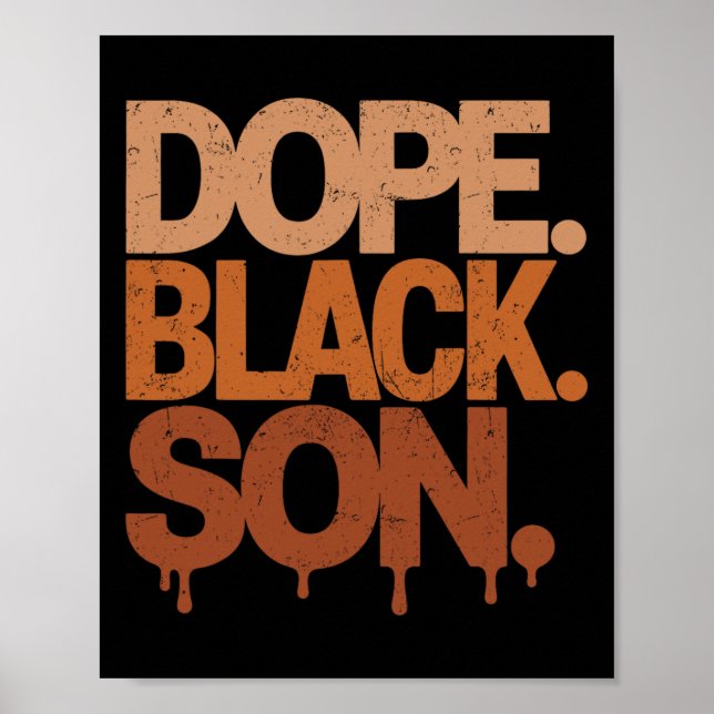 Affiche Fils Noir Drogue Mois de l'Histoire des Noirs June (Devant)