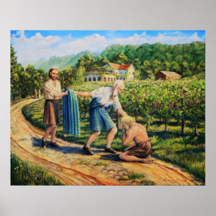 Affiche Fils prodigue, pardon, vignoble, paysage