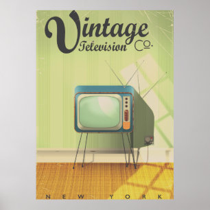 Affiche Filtre commercial de vintage Television Co.