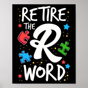 Affiche Fin de la R Word Sensibilisation sur l'autisme Sup