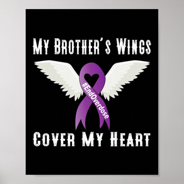 Affiche Fin de l'overdose Les ailes de mon frère couvrent  (Devant)