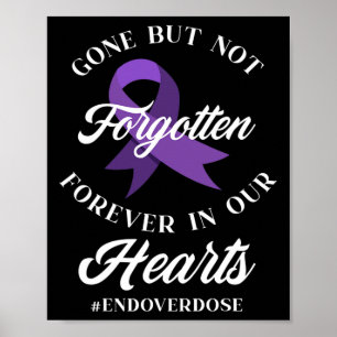 Affiche Fin de l'overdose Mémorial d'un proche Journée de