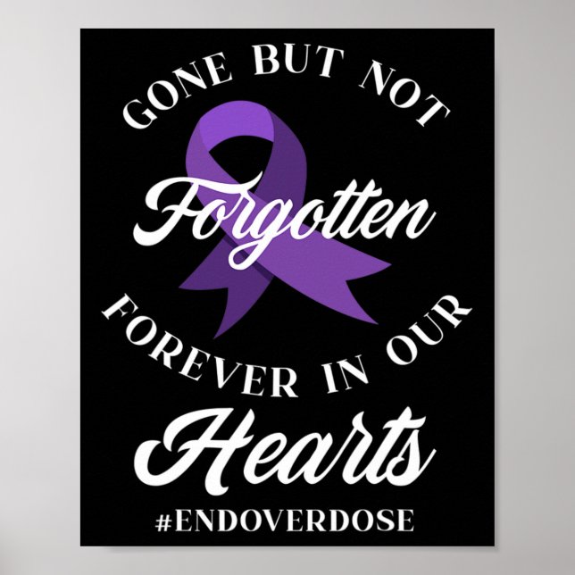 Affiche Fin de l'overdose Mémorial d'un proche Journée de  (Devant)