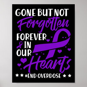 Affiche Fin de l'overdose Mémorial d'un proche Sensibilisa