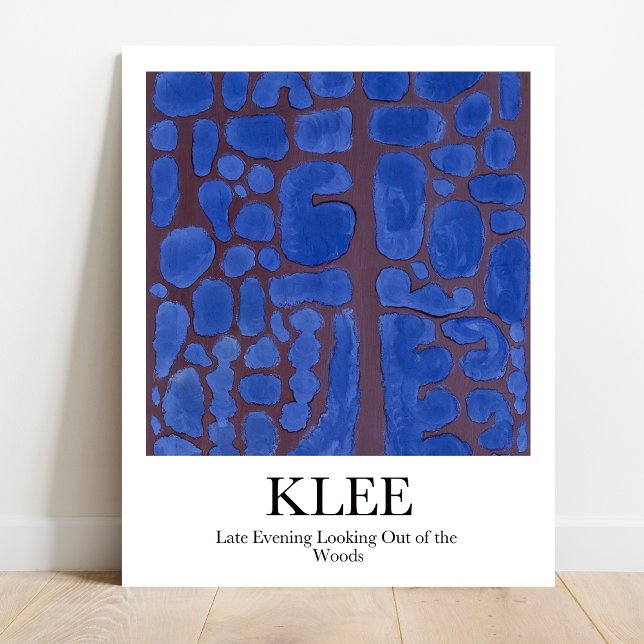Affiche Fin de soirée Regard sur les Bois par Paul Klee (Klee's dreamlike "Late Evening Woods" Own this surreal masterpiece as a poster! )