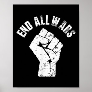 Affiche Fin de toutes les guerres - Manifestation anti-gue