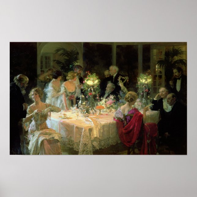 Affiche Fin du dîner, 1913 (Devant)