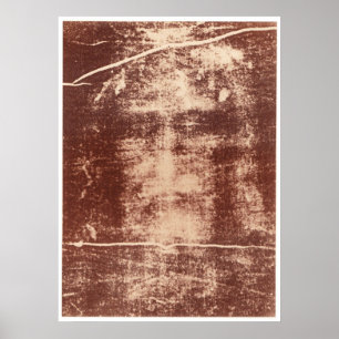 Affiche Fin du visage de Jésus sur le linceul de Turin