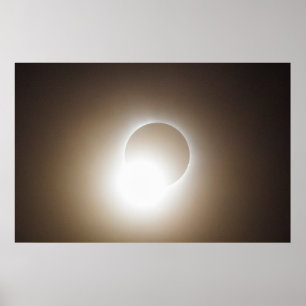 Affiche Fin d'une éclipse solaire totale