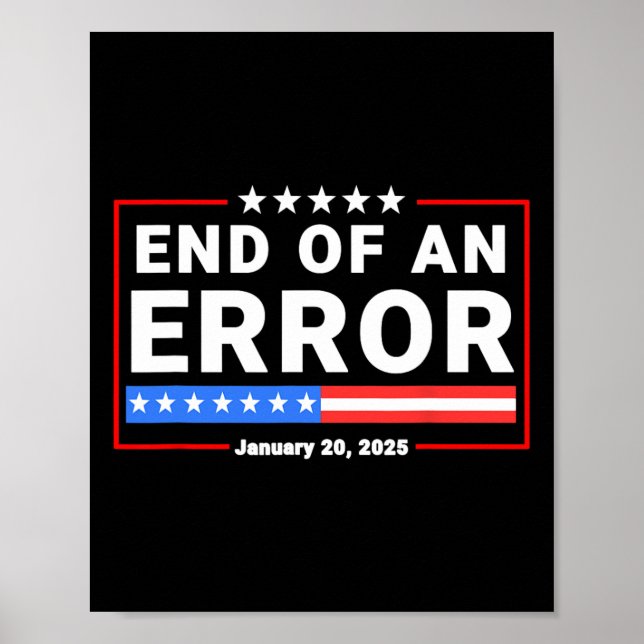 Affiche Fin D'Une Erreur 20 Janvier 2025 Inauguration De T (Devant)