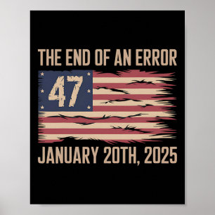 Affiche Fin D'Une Erreur 20 Janvier 2025 Président Inaugur