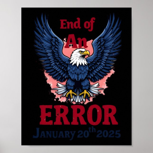 Affiche Fin D'Une Erreur Le 20 Janvier (Devant)