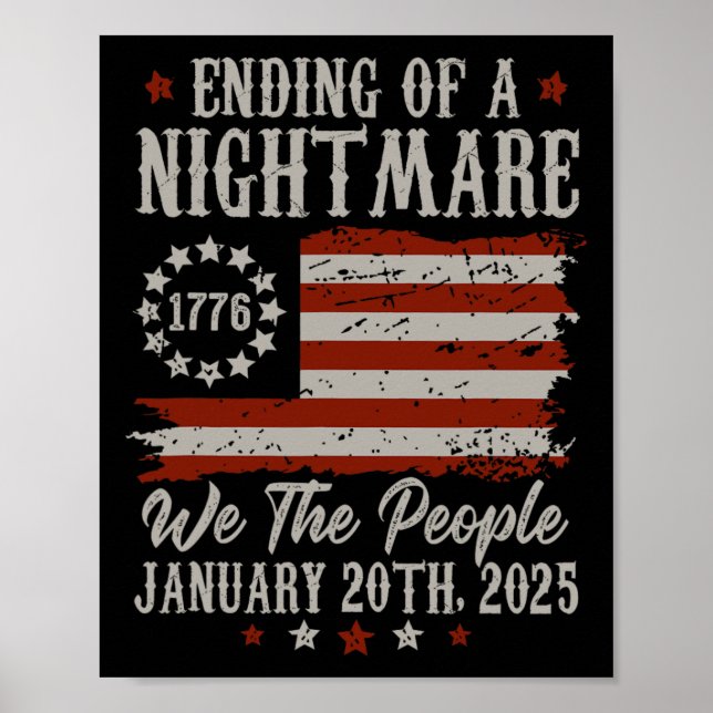 Affiche Fin D'Une Nuit Effrayante - 47ème Président De L'O (Devant)