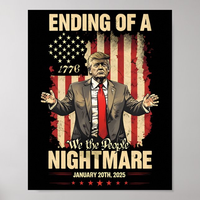 Affiche Fin d'une nuit effrayante Jour de l'inauguration d (Devant)