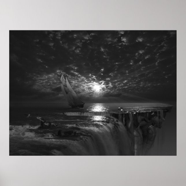 Affiche Final Frontier Voyager, art surréel (Devant)