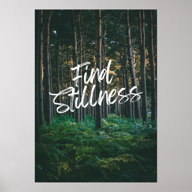 Affiche Find stillness. Inspiration  (Devant)