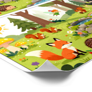 Affiche Find the Differences Challenge – Kids Learning