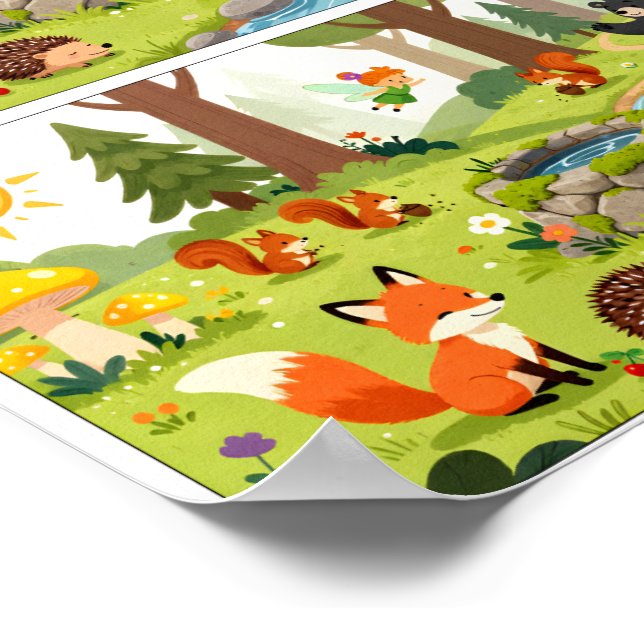 Affiche Find the Differences Challenge – Kids Learning (Coin)