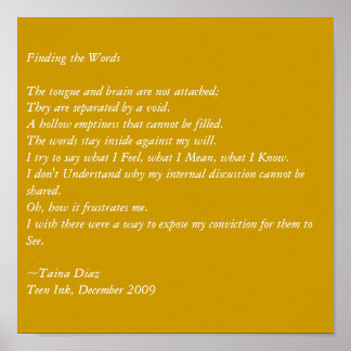 Affiche Finding the Words