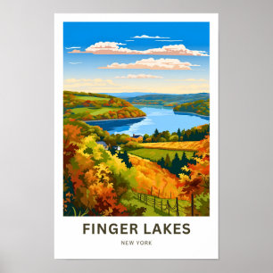 Affiche Finger Lakes New York Imprimer