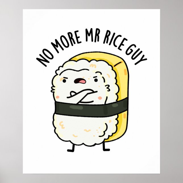 Affiche Fini M. Rice Guy Cute Sushi Pun (Devant)