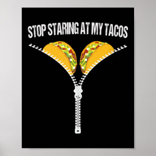 Affiche Fini Mexicain Drôle À Mon Tacos Fiesta Cinc