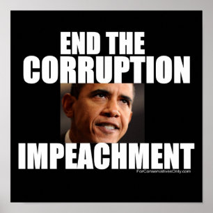 Affiche Finissez la corruption - attaquez Obama