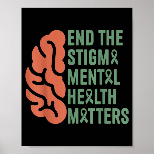 Affiche Finissons-en avec le stigma Santé mentale (Devant)