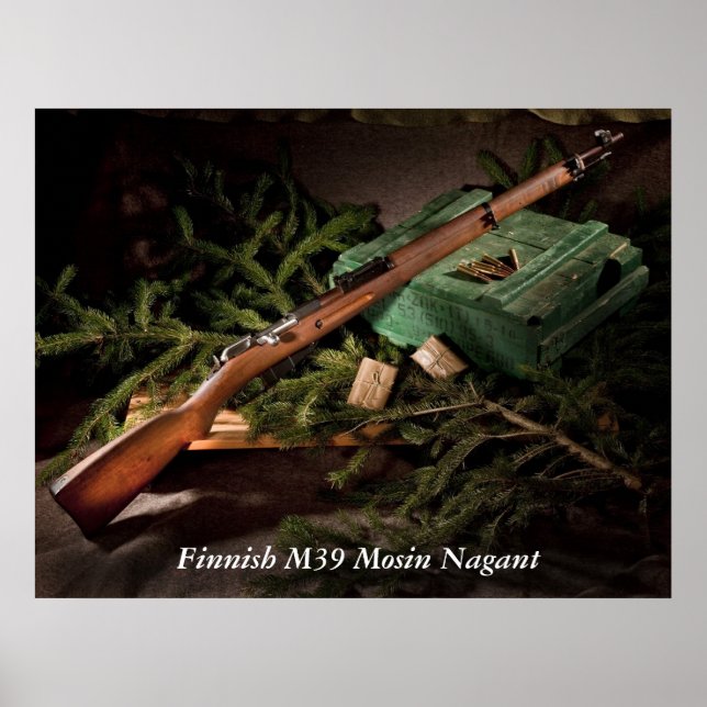 Affiche Finlandais M39 Mosin Nagant (Devant)