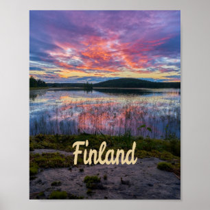 Affiche Finlande Helsinki Europe du Nord